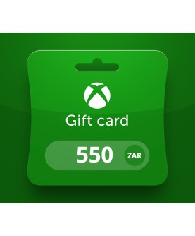 XBOX Live ZAR 550 Prepaid Card ZA Xbox One Key 